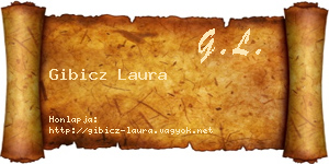 Gibicz Laura névjegykártya